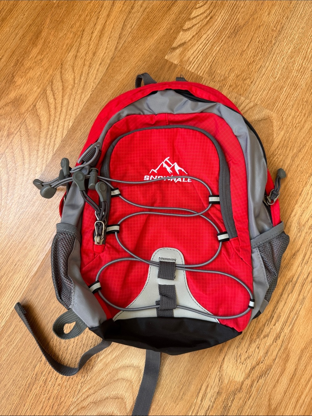 Red & Gray Men's Outdoor Backpack “Snowhale”,11”